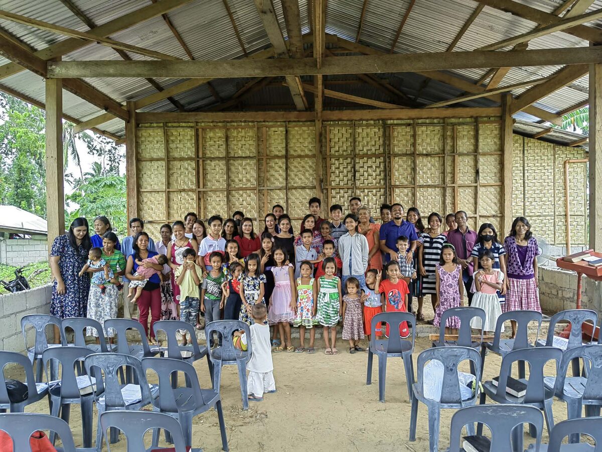The congregation of Rebuilder Bible Baptist Church gathered together