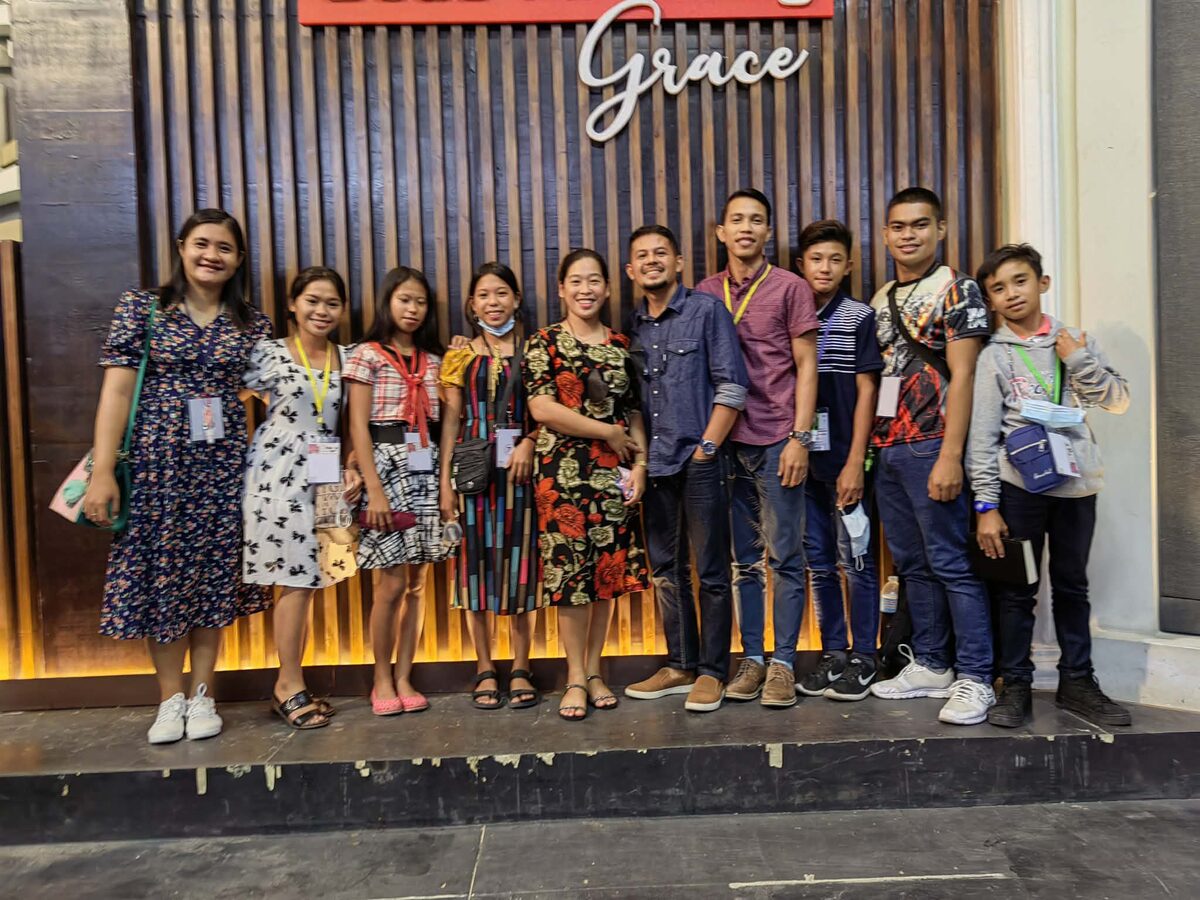 Young people from the church at a youth conference in Cebu